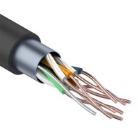 Кабель витая пара FTP 24AWG 4пары CAT5e 305м внешний катушка 305 м. CCA