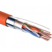 Кабель витая пара F/UTP, CAT 5e, ZH нг(А)-HF, 4PR, 24AWG, INDOOR, SOLID, оранжевый, 305м, REXANT