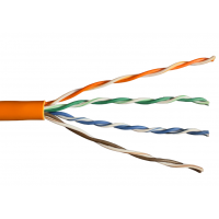 Кабель витая пара УРАЛНЕТ U/UTP Cat 5e ZH нг(А)-HF 4*2*0,52 305м, медь, оранжевый Кабель витая пара УРАЛНЕТ U/UTP Cat 5e ZH нг(А)-HF 4*2*0,52 305м, медь, оранжевый